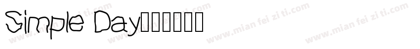 Simple Day字体转换
